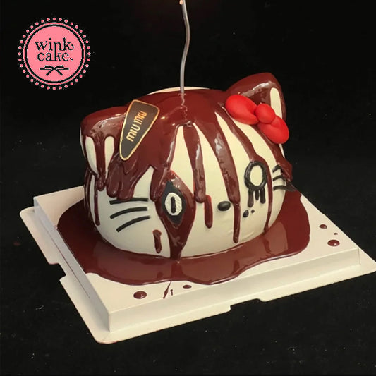 Bánh Halloween hình mèo con ngộ nghĩnh