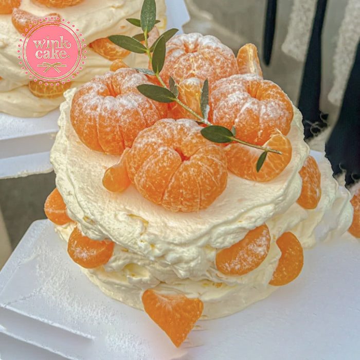 Cakes Fresh Orange and Tangerine Birthday Cake WinkCake