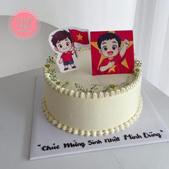 Bánh kem chủ đề yêu nước quà tặng ngày Quốc khánh