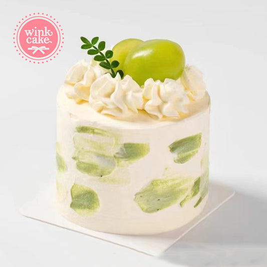 蛋糕 迷你生日蛋糕 绿葡萄 极简主义风格 WinkCake
