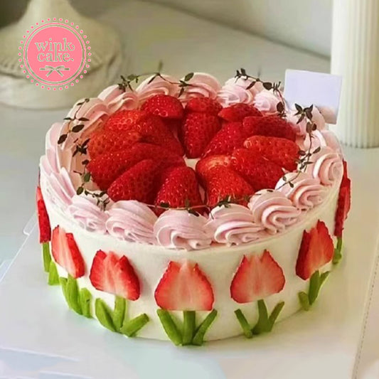 蛋糕 生日蛋糕 水果 草莓 花园 WinkCake