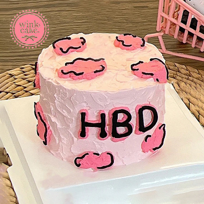 Bánh hồng kiểu Hàn Quốc có trang trí