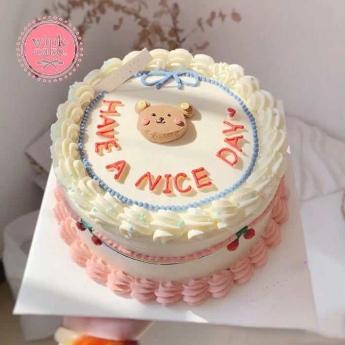 Bánh kem Bánh sinh nhật Mặt gấu dễ thương WinkCake