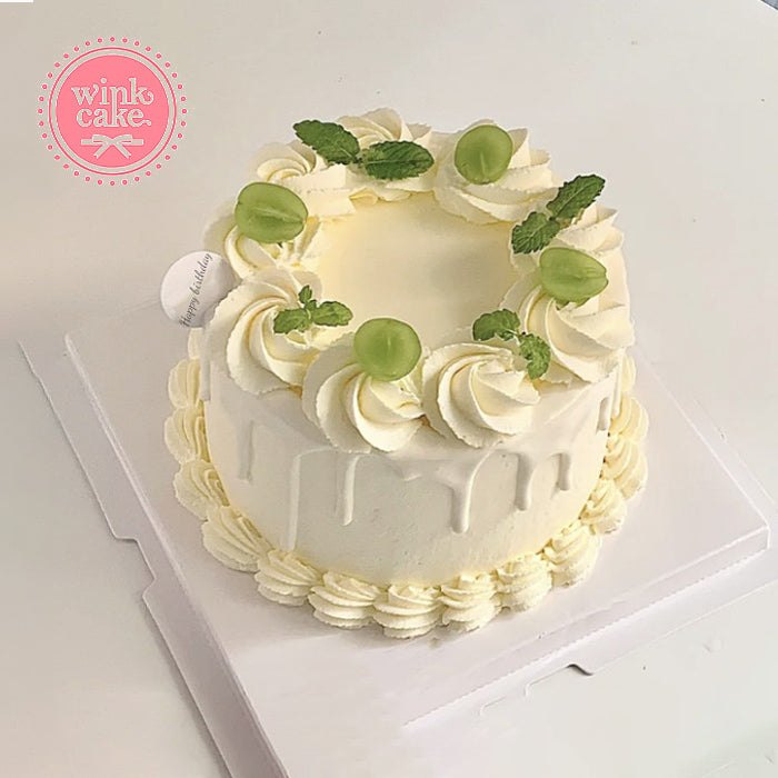 蛋糕 生日蛋糕 绿葡萄 极简主义 WinkCake