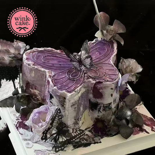 Bánh Halloween Bánh bướm phong cách Gothic