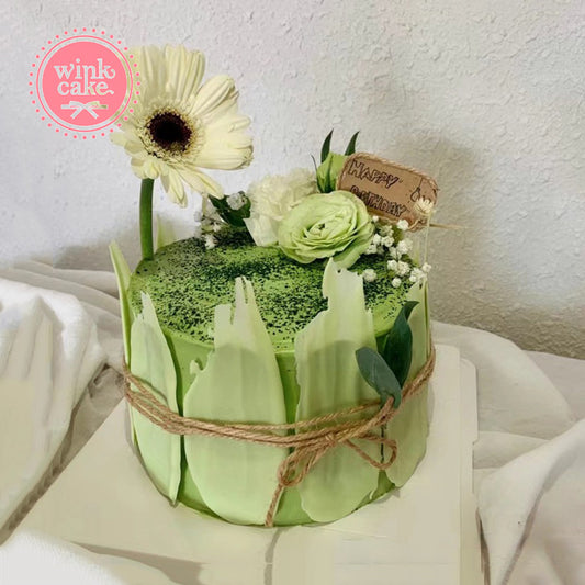 Bánh kem Bánh sinh nhật Xanh matcha Vườn hoa tươi WinkCake