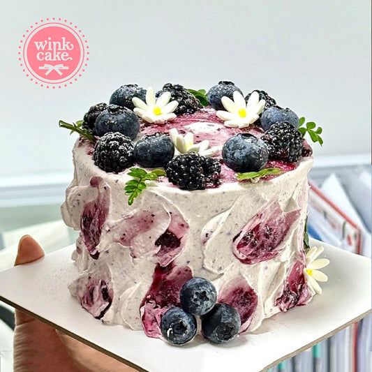 蛋糕 漂亮的生日蛋糕 蓝莓 WinkCake