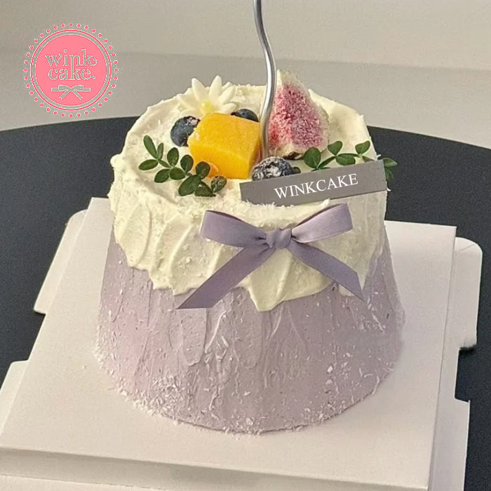 Dreamy Purple Cake Birthday Cake Minimalist WinkCak