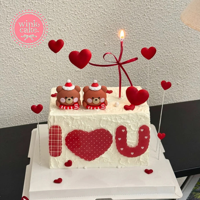 蛋糕 心形 生日蛋糕 送给爱人的 WinkCake