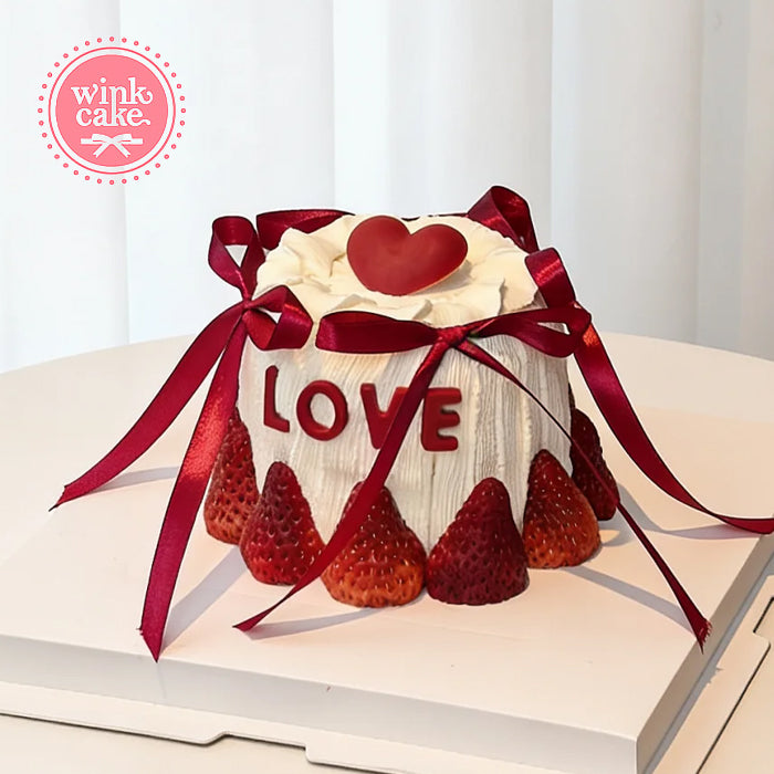 蛋糕 心形 生日蛋糕 送给爱人的 WinkCake