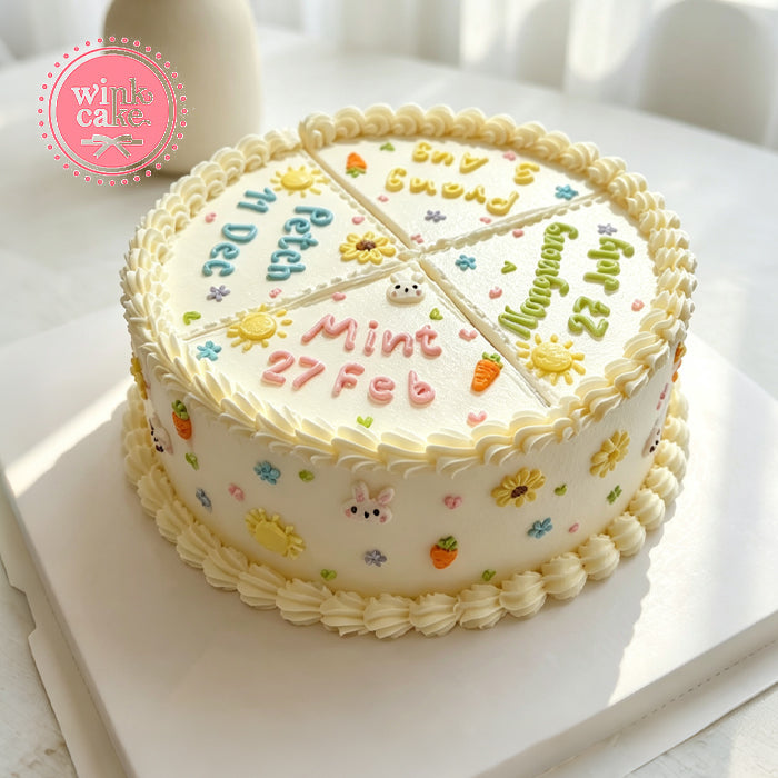 Let's cut a cake in the trendy cute style!