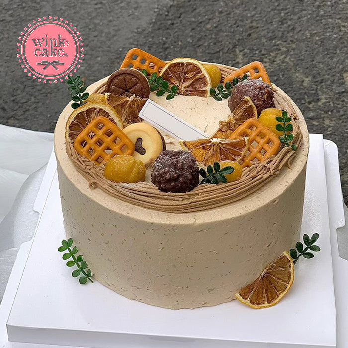 【速递】生日奶油味栗子蛋糕 预订 胡志明市免运费