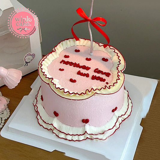 Bánh kem Bánh sinh nhật Bông hoa họa tiết trái tim