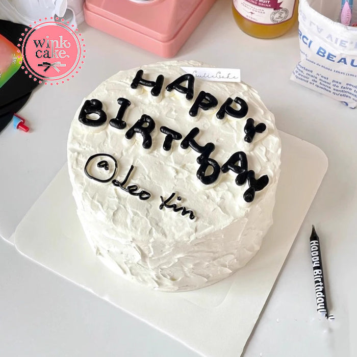 【快递】简约优雅生日蛋糕Instagram预订免运费胡志明市