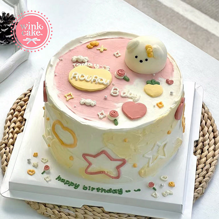 蛋糕 生日蛋糕 3D 宠物形状蛋糕 WinkCake