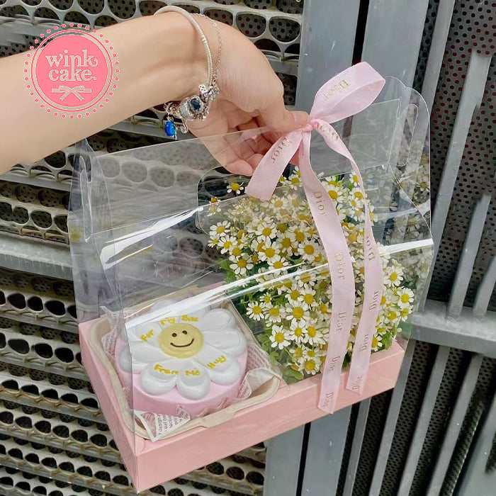 Hộp quà tặng bánh sinh nhật hình mặt cười cao cấp