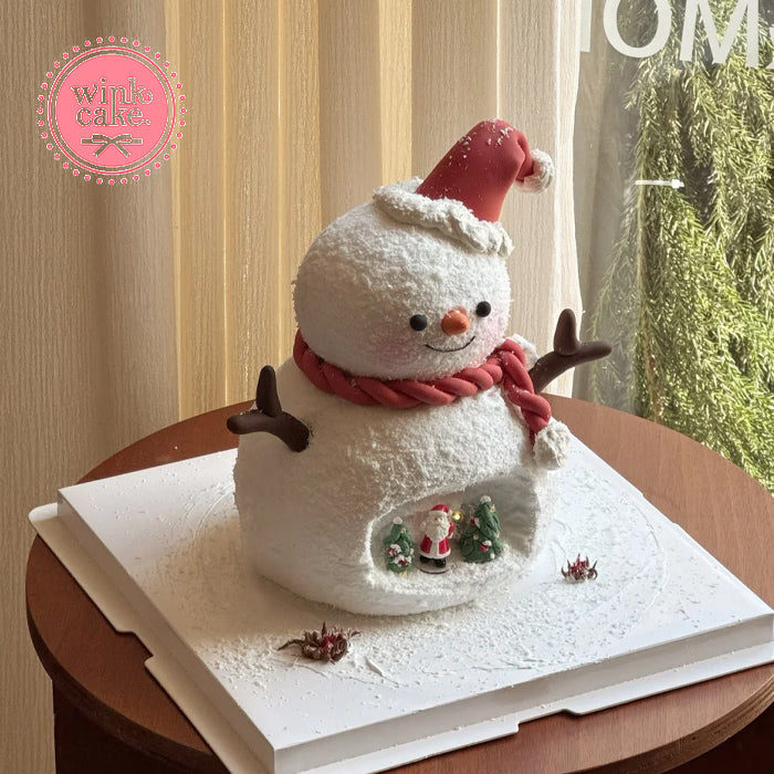 Bánh kem người tuyết Snow man dễ thương tặng bé WinkCake