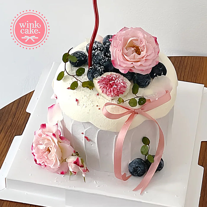 【Express】Matcha Birthday Cake Creative Fresh Flower Decor Pre-Order Freeship Ho Chi Minh