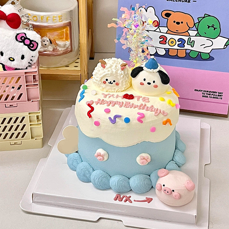 蛋糕 可爱生日蛋糕 多种3D宠物 WinkCake