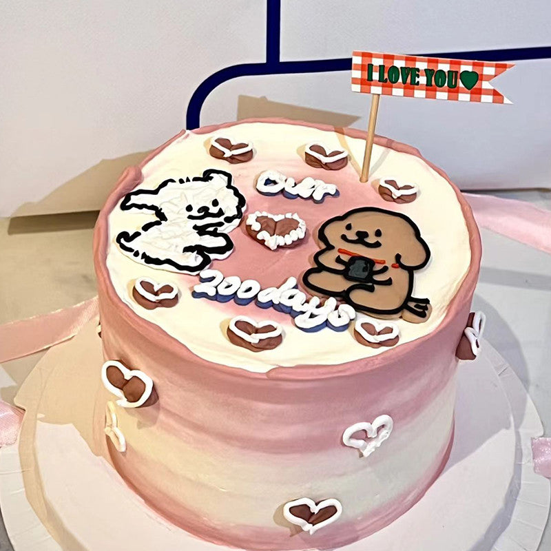 蛋糕 可爱生日蛋糕 多种3D宠物 WinkCake