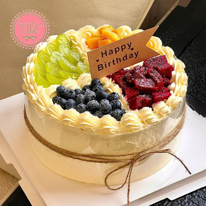 蛋糕 生日蛋糕 漂亮的花(黑色) WinkCake