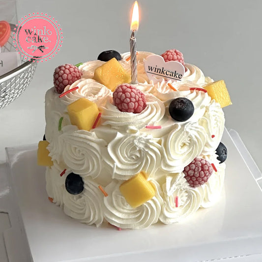 WinkCake 小水果花形生日蛋糕