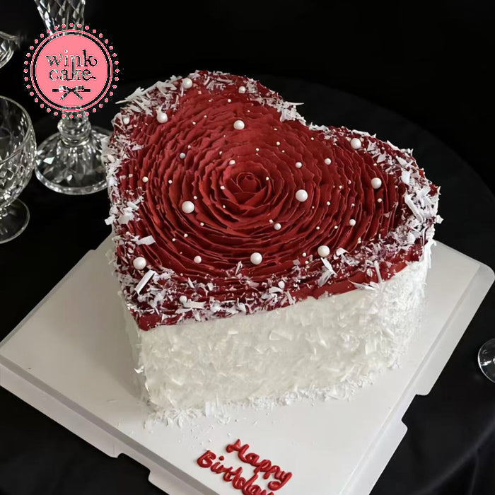 蛋糕 心形 生日蛋糕 送给爱人的 WinkCake