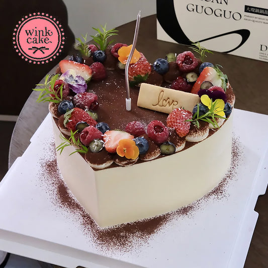 [Yêu cầu đặt chỗ trước một ngày] Bánh mousse sô cô la hình trái tim