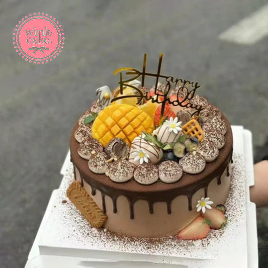 【快递】创意巧克力生日蛋糕 预购免邮 胡志明市
