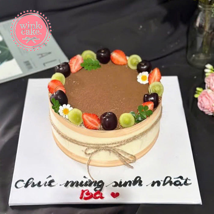 [Yêu cầu đặt chỗ trước một ngày] Bánh sinh nhật tiramisu trà chiều trang trí trái cây
