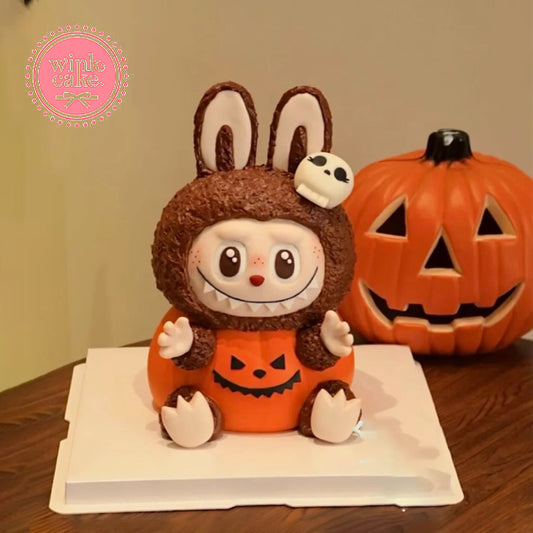 bánh bí ngô labubu bánh halloween