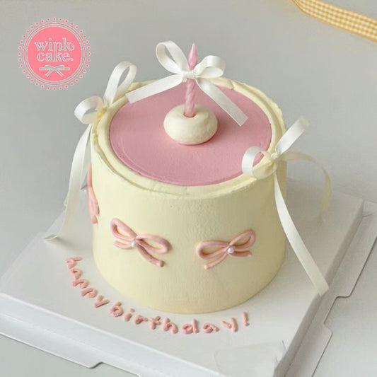 蛋糕 简单的公主风格生日蛋糕 WinkCake