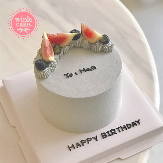 Cakes Birthday Cakes Guava Blueberries Minimalist WinkCake