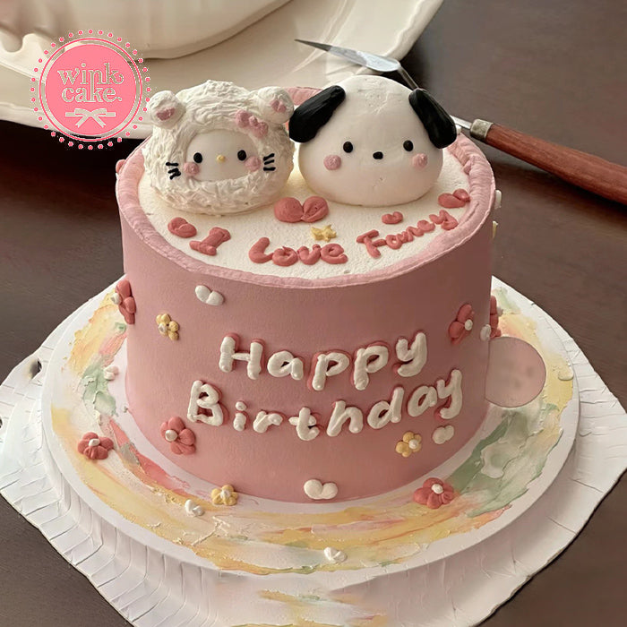 Bánh kem Bánh sinh nhật Tạo hình thú cưng 3D WinkCake