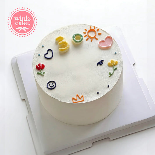 蛋糕 心形 生日蛋糕 送给爱人的 WinkCake