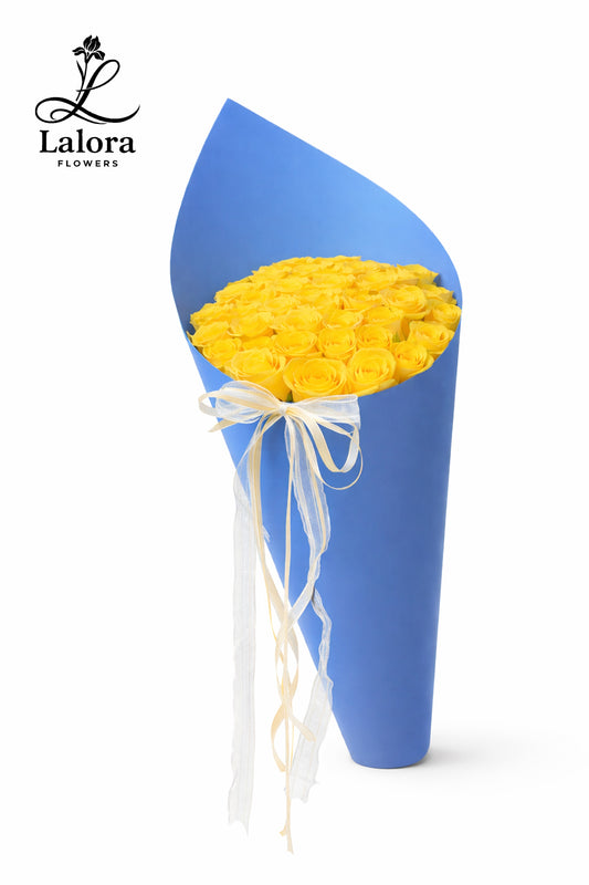 [Ship HCM Only] Bó Hoa Ốc Quế Hoa Hồng Vàng – Hoa Tươi Chúc Mừng Sinh Nhật & Kỷ Niệm