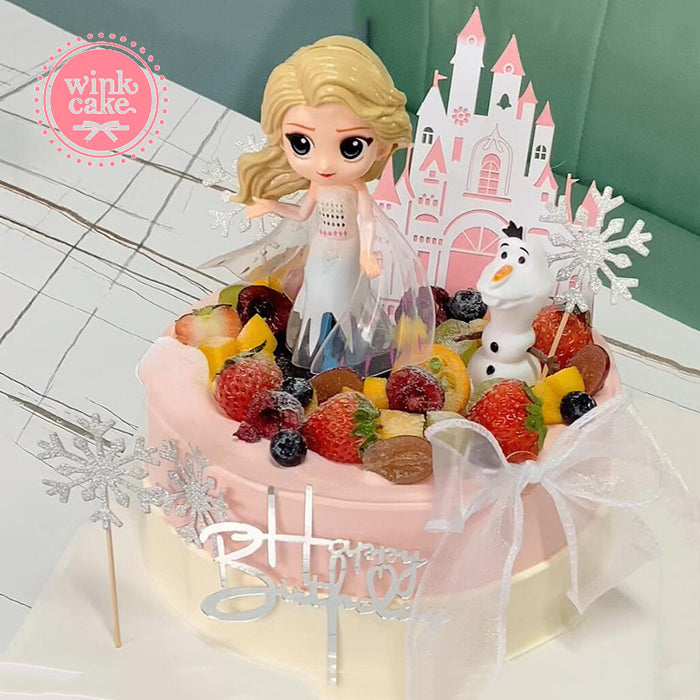 蛋糕 冰雪奇缘艾莎生日蛋糕 WinkCake