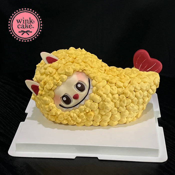 Popular Laboo cartoon birthday cake for kids