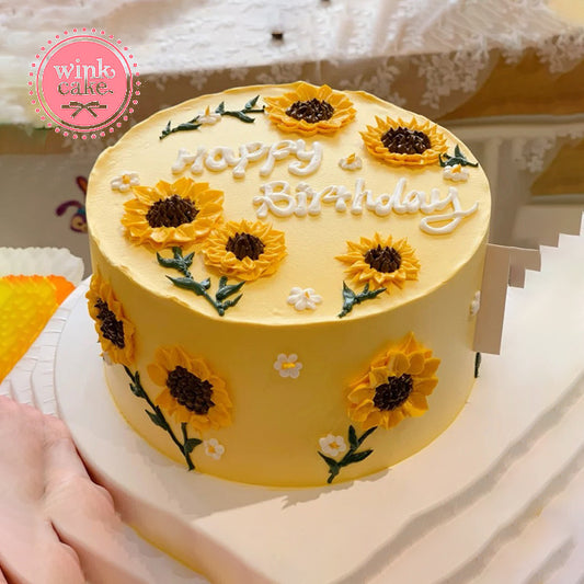 生日蛋糕向日葵WinkCake