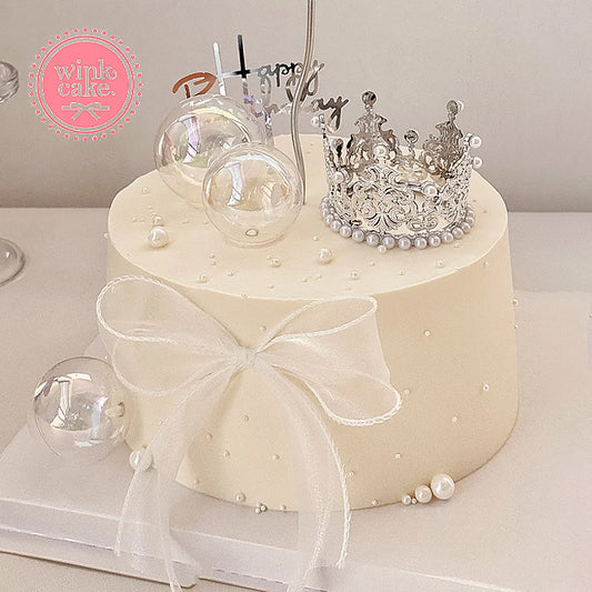 Bánh sinh nhật lãng mạn hình vương miện công chúa