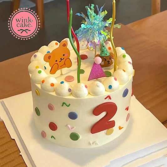 [BEST SELLER] Bánh kem Bánh sinh nhật Chấm bi dễ thương dành cho bé WinkCake