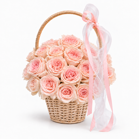 高级黑色包装奶油黄玫瑰花束 33/52枝|生日鲜花 · 送恋人 · 送妻子 · 纪念日礼物【仅限胡志明】