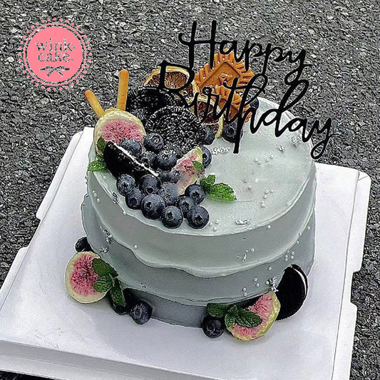 蓝莓蛋糕混合水果WinkCake生日蛋糕