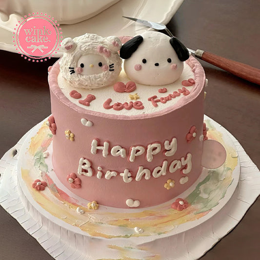 Bánh kem Bánh sinh nhật Tạo hình thú cưng 3D WinkCake