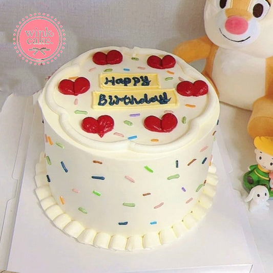 Bánh kem Bánh sinh nhật dành cho bé Cốm màu dễ thương WinkCake