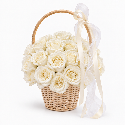 高级黑色包装奶油黄玫瑰花束 33/52枝|生日鲜花 · 送恋人 · 送妻子 · 纪念日礼物【仅限胡志明】