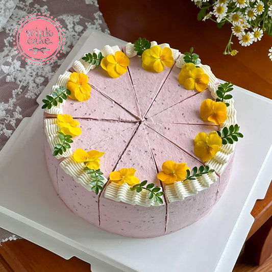 [Yêu cầu đặt chỗ trước một ngày] Bánh mousse trang trí hoa vàng