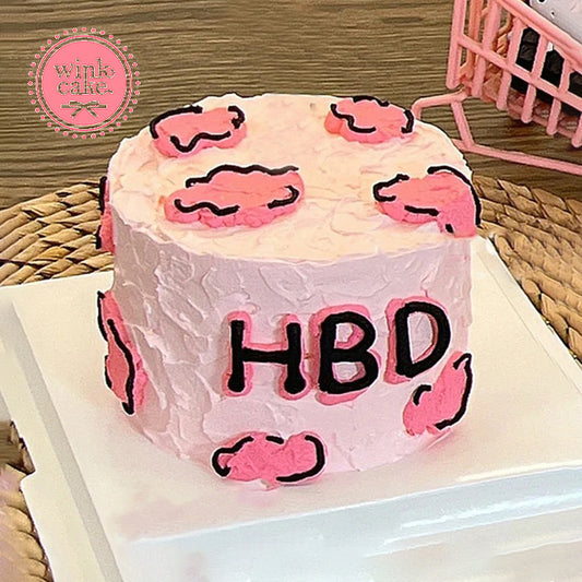 Bánh hồng kiểu Hàn Quốc có trang trí