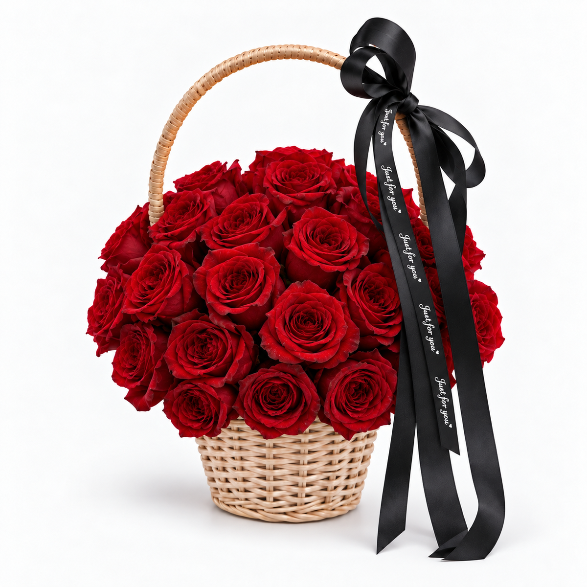 Elegant Creamy Yellow Rose Bouquet in Black Wrapping 33/52Roses| Birthday Flowers · Gift for Lover · Gift for Wife · Anniversary Gift [HCM Only]