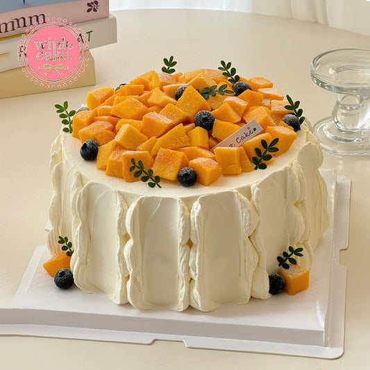 WinkCake 蓝莓芒果新鲜水果蛋糕生日蛋糕